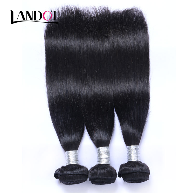 Brazilian Straight Virgin Hair 3Pcs/Lot Unprocessed Brazilian Human Hair Weave Bundles Natural Black Tangle Free Dyeable Remy Hair Extension