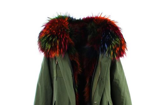 JAZZEVAR Brand Rainbow raccoon fur lined army green long parkas multicolour fur canvas winter snow coats, Choose the style as follow
JAZZEVAR Brand Rainbow raccoon fur lined army green long parkas multicolour fur canvas winter snow coats, Choose the style as follow