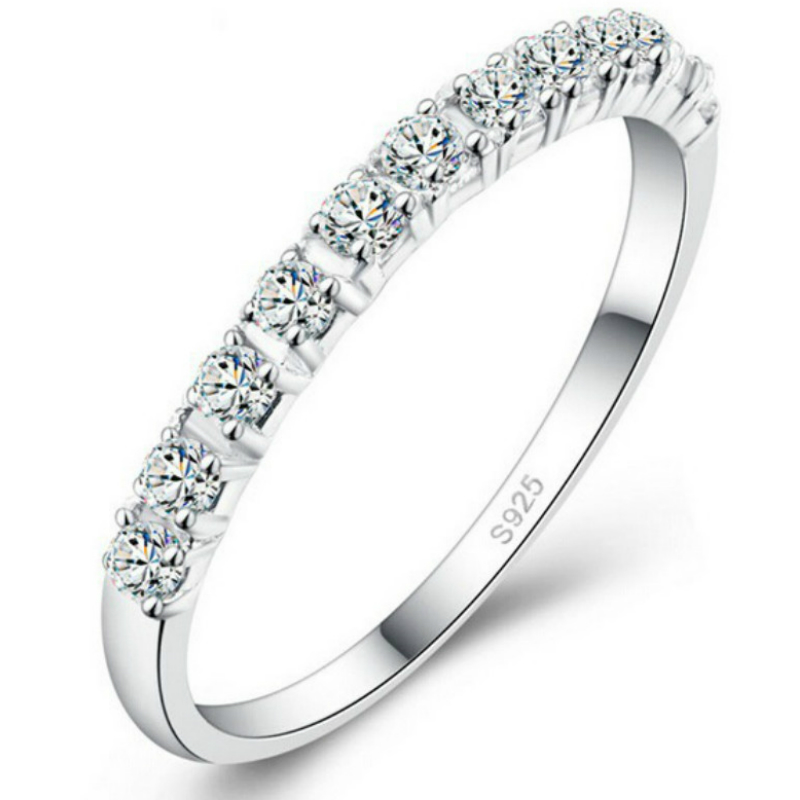 New Design Band Rings Wedding Rings Women 925 Sterling Silver Simulated Diamond Ring Jewelry
New Design Band Rings Wedding Rings Women 925 Sterling Silver Simulated Diamond Ring Jewelry