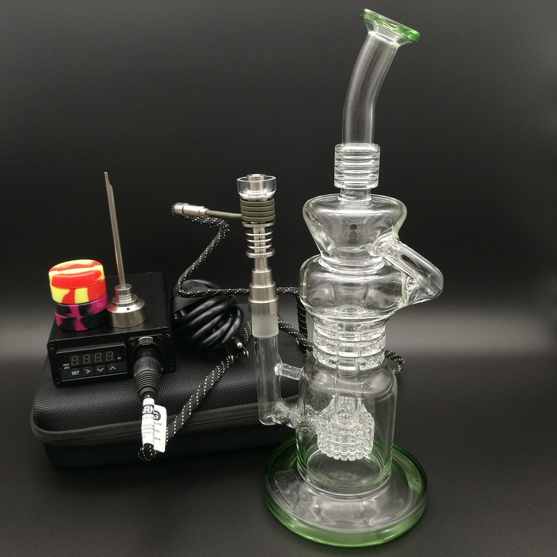 Top Quality e dab nail Kit with PID Box heater coil hybrid nail carb cap newest style egg HoneyComb Perc recycler glass bong
Top Quality e dab nail Kit with PID Box heater coil hybrid nail carb cap newest style egg HoneyComb Perc recycler glass bong