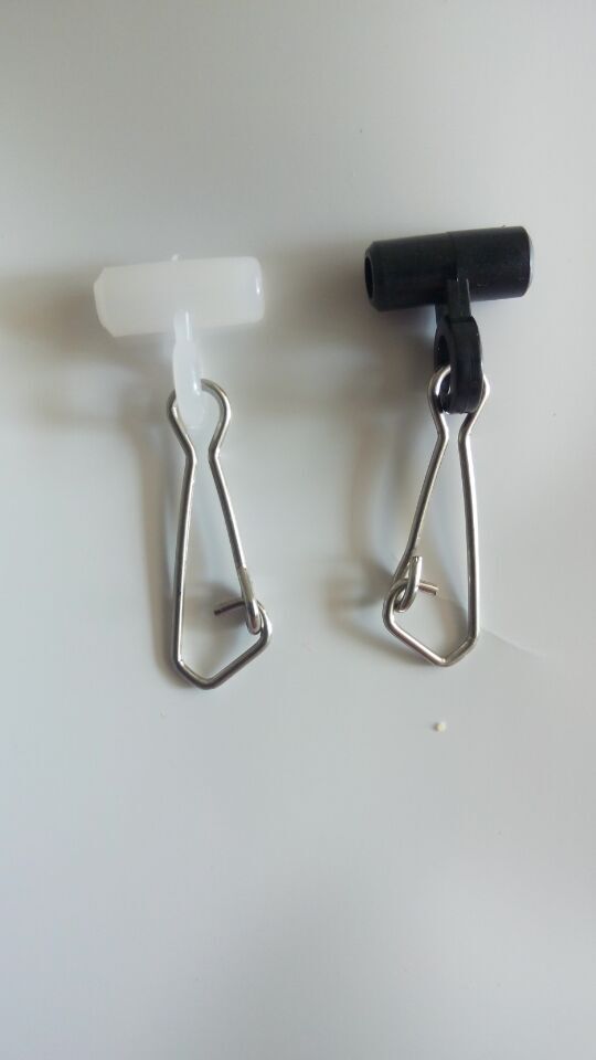 fishing leader slider snap zip slider with hooked snap