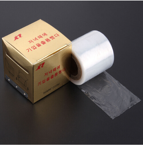 New 1Box Tattoo Plastic Wraps Cover Preservative Film Semipermanent Makeup Tattoos Eyebrow Liner Tattoo Accessory 50MM*200M