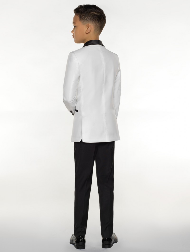 Dinner Boys for Kids Tuxedo Formal Ocn White And Black Suits For Little Men Three Pieces