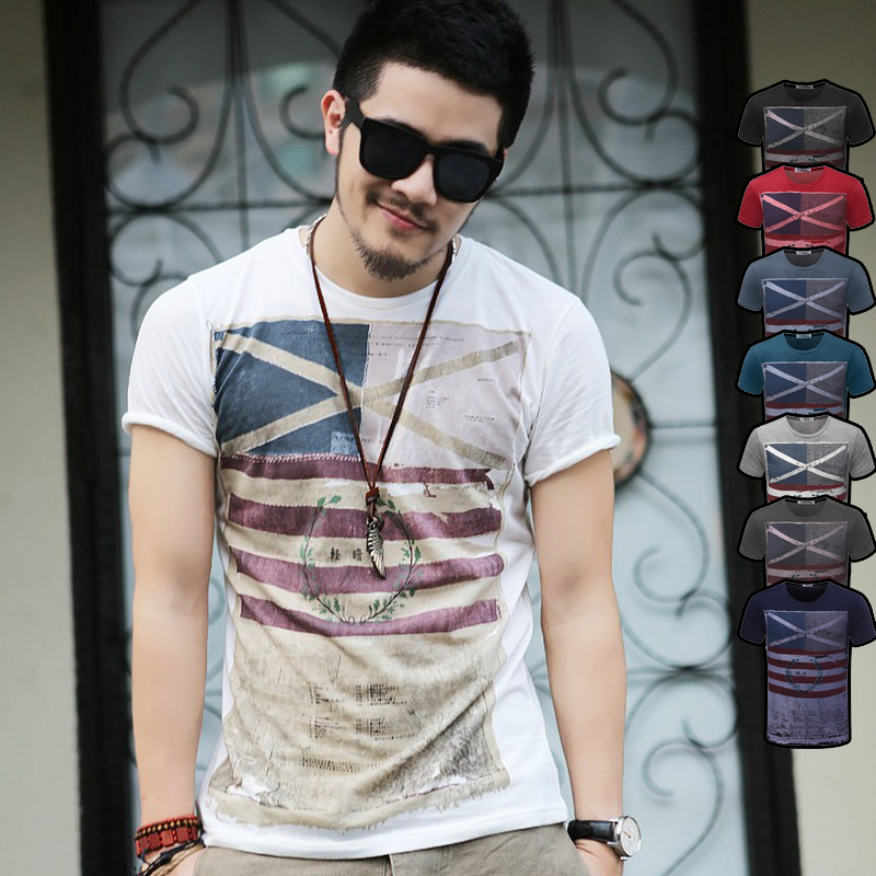 Fashion Man Tops Tees Short Sleeve Classical T shirt Men's T-shirt brand new round neck shirts Free Shipping TX82 RF, White
Fashion Man Tops Tees Short Sleeve Classical T shirt Men's T-shirt brand new round neck shirts Free Shipping TX82 RF, White