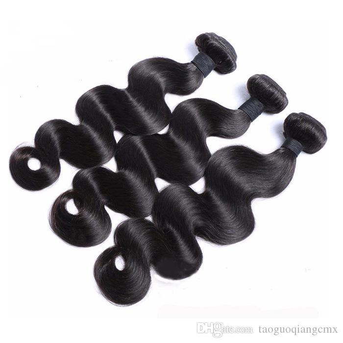 

100% Malaysian Indian remy Hair cheap body wave 7A Brazilian Virgin Hair Weave Weft Natural Color 8-30" Chinese Peruvian hot selling DHgate