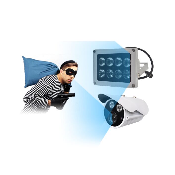 1pcs 12V 60m 8 array led infrared light night vision IR illuminator Outdoor Waterproof for CCTV Camera