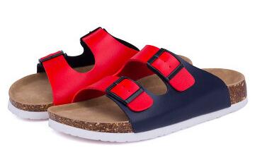 New 2017 summer woman men flats sandals Cork slippers unisex casual shoes print mixed colors flip flop free shipping