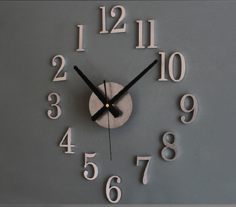 Fashion creative reversal of the clock. Time back metal texture really 3D stereo diy wall clock
Fashion creative reversal of the clock. Time back metal texture really 3D stereo diy wall clock