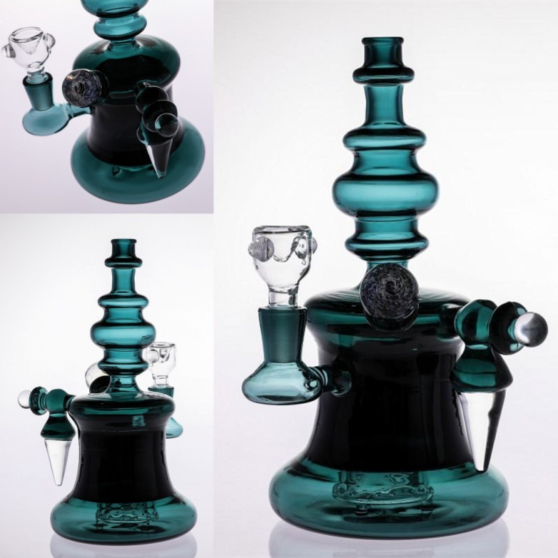 Thick Base bong water pipes Hunter Green 22cm Tall Glass Bongs Cyclone Helix bongs Glass intricate perc oil rigs bubbler Smoking Hookahs
Thick Base bong water pipes Hunter Green 22cm Tall Glass Bongs Cyclone Helix bongs Glass intricate perc oil rigs bubbler Smoking Hookahs