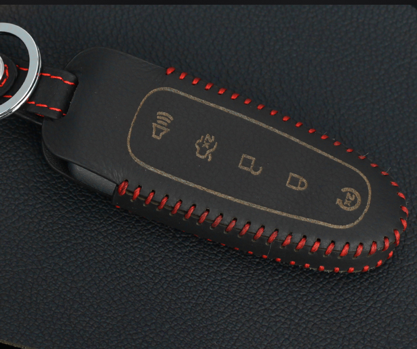Leather Smart Remote Key Fob Holder Cover Case Keyfob For Edge Explorer Taurus