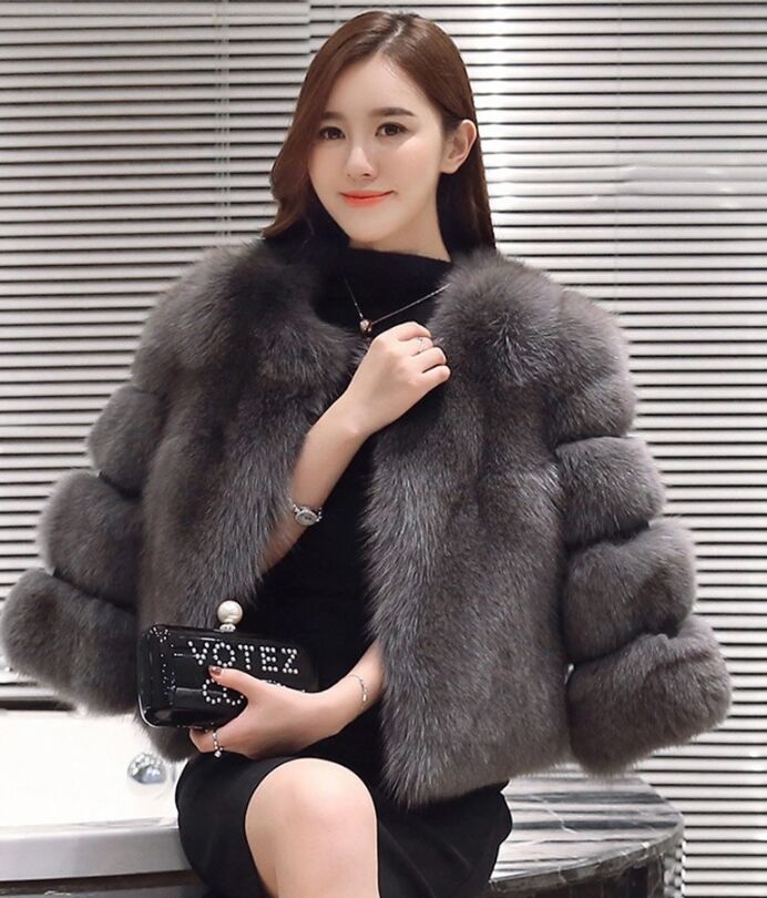 S-3XL Mink Coats Wo… - image