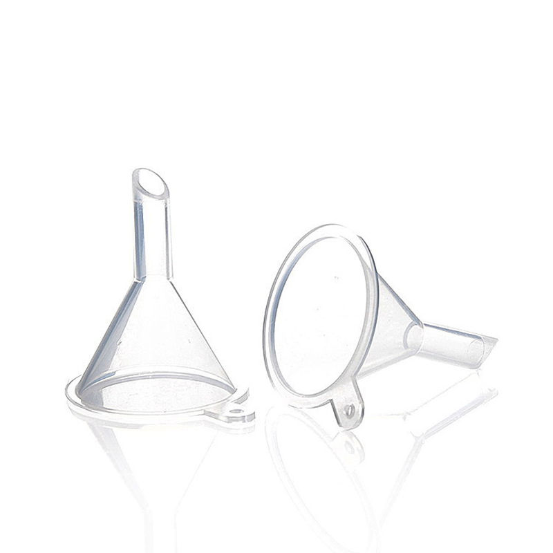 100pcs Plastic Mini Small Funnels For Perfume Liquid Essential oil filling empty bottle Packing Tool fast shipping