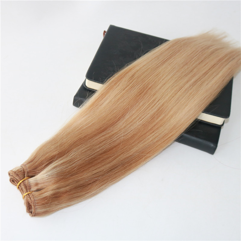 Wholesale Brazilian Omber Human Hair Weft #613 Blonde Highlights Hair Weave Slik Straight 100% Unprocessed Balayage Hair Bundles Extensions