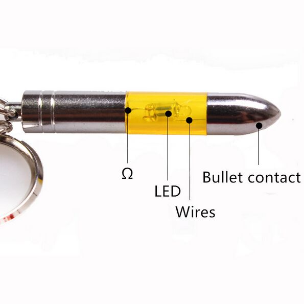 2pc Car Anti-static Keychain Body Static Eliminator Electrostatic Treasure Electrostatic Bullet Small Bullet Shaped Keychain Car Accessorie
