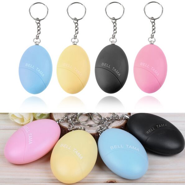 Self Defense Alarm Egg Shape Girl Women Anti-Attack Anti-Rape Security Protect Alert Personal Safety Scream Loud Keychain Alarm