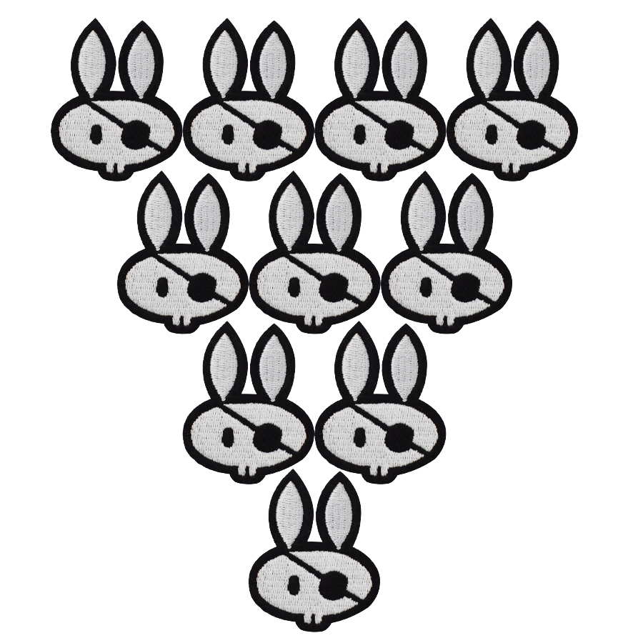 10PCS rabbit skull embroidery patches for clothing iron patch for clothes applique sewing accessories stickers badge on cloth iron on patch, Black
10PCS rabbit skull embroidery patches for clothing iron patch for clothes applique sewing accessories stickers badge on cloth iron on patch, Black