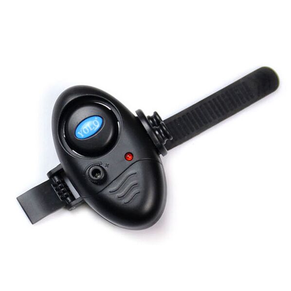 Fishing Electronic LED Light Fish Bite Sound Alarm Bell Clip On Fishing Rod Black Tackle