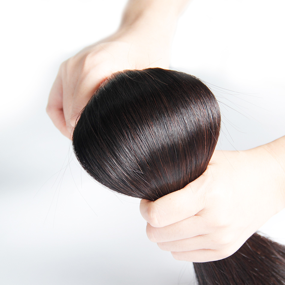 Brazilian Straight Hair Unprocessed Malaysian Human Hair Weave Bundles Malaysian Hair Extensions 3Pcs Lot Natural Black Can Be Dyed