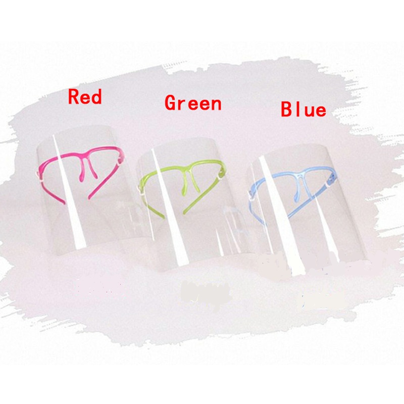 3 Colors Newest Double Sided Anti-smoke Anti-fog Anti-oil Kitchen Cooking Mask Face Eye Protective Shield , Free Shipping