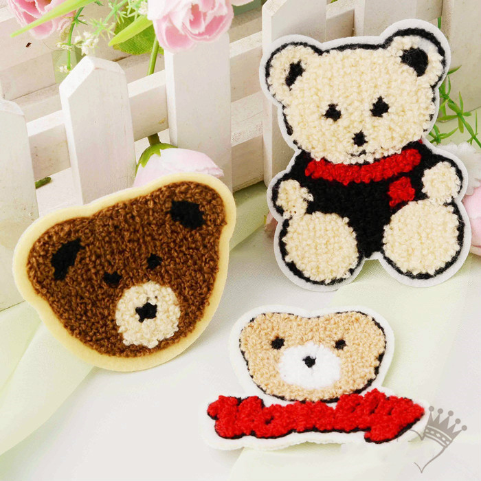 Towel fabric bear patch sew-on garment clothes bag shoe DIY accessory Arts Crafts Gifts support wholesale
Towel fabric bear patch sew-on garment clothes bag shoe DIY accessory Arts Crafts Gifts support wholesale