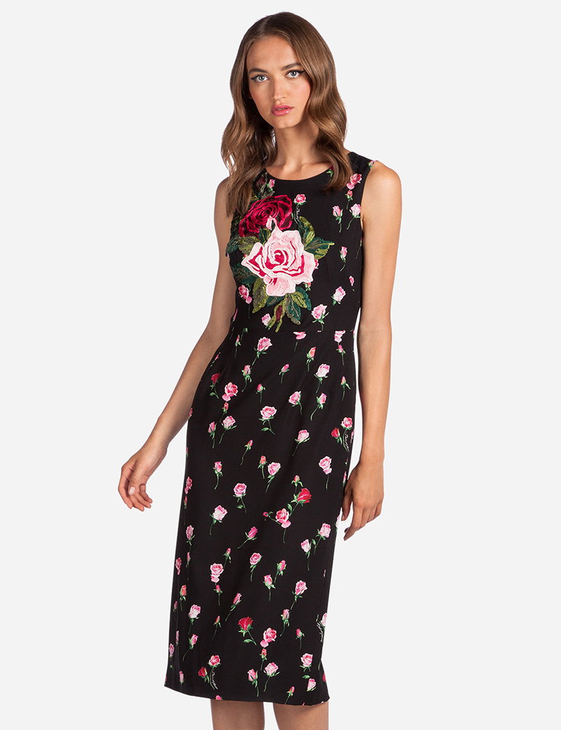 Flower Print Women Sheath Dress Round Neck Sleeve Dresses 10K670, As pictures
Flower Print Women Sheath Dress Round Neck Sleeve Dresses 10K670, As pictures