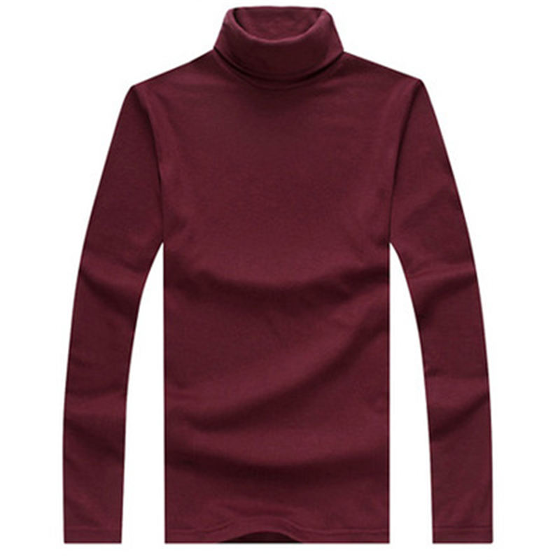 Winter Thick Warm 100% Cashmere Sweater Men Turtleneck Men Mens Sweaters Slim Fit Pullover Men Knitwear Double collar