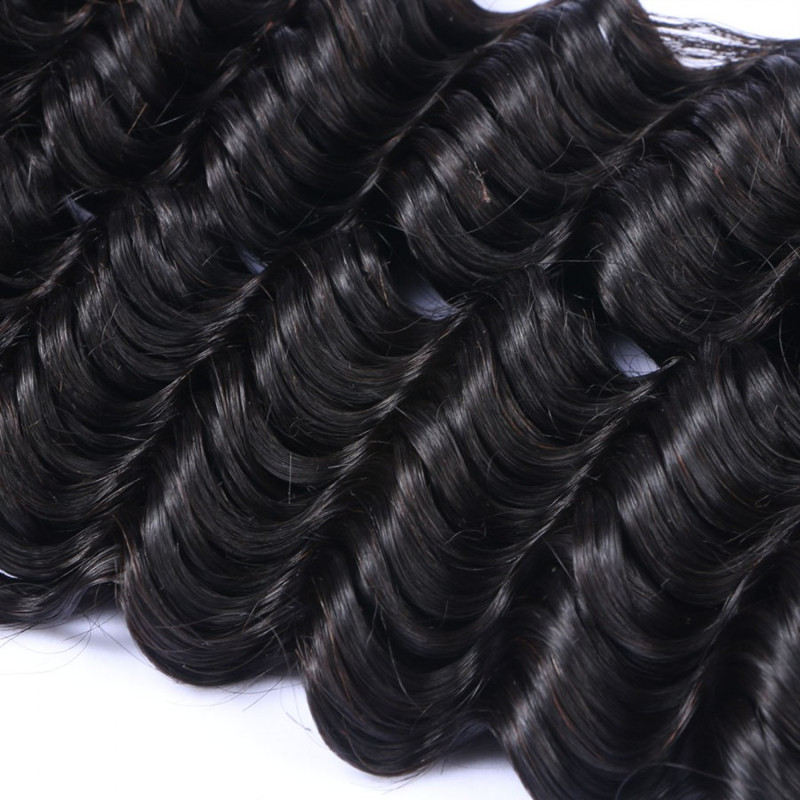 Wholesale Price Natural Color Brazilian Hair Deep Wave 100% Human Hair Remy Hair Extension 100G Per Piece