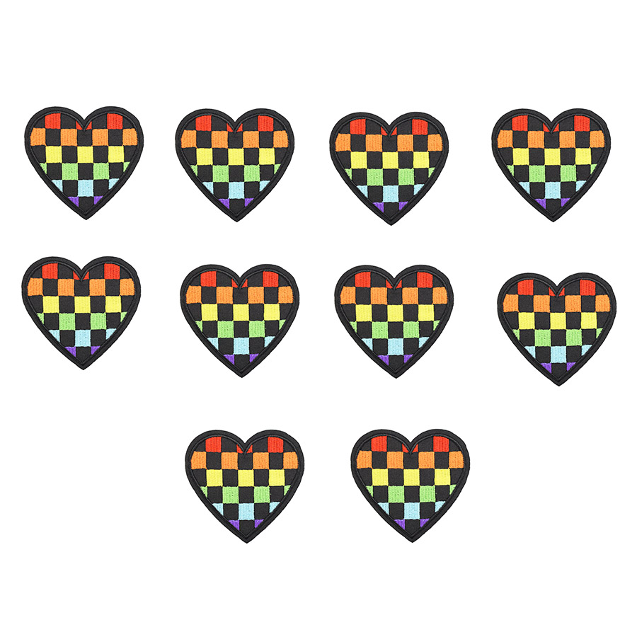 10PCS lattice love embroidery patches for clothing iron fashion patch for clothes applique sewing accessories badge on clothes iron on patch, Black
10PCS lattice love embroidery patches for clothing iron fashion patch for clothes applique sewing accessories badge on clothes iron on patch, Black
