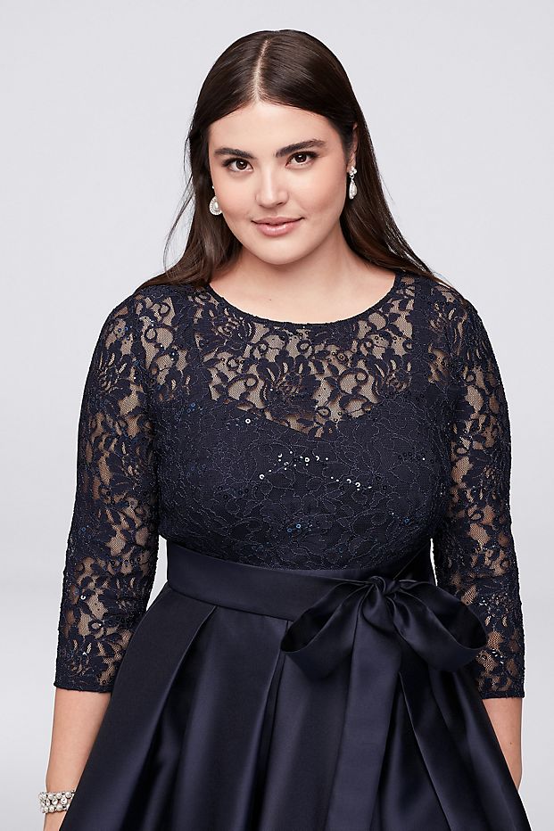 Black Plus Size High Low Formal Dresses With Half Sleeves Sheer Jewel Neck Lace Evening Gowns A-Line Cheap Short Prom Dress
