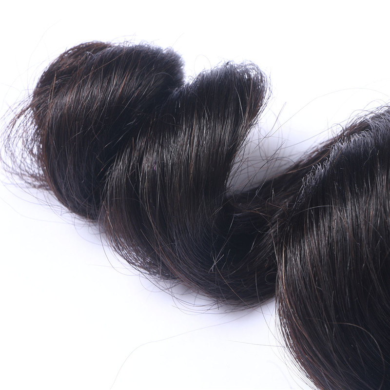 Natural Black 1b Loose Wave Human Hair Bundles 100% Peruvian Human Hair Extension Loose Wave Hair Weave Double Machine Weft