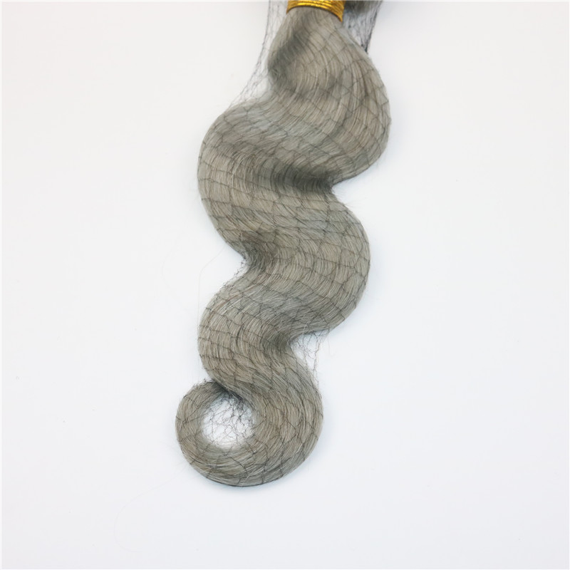 Silver Grey Hair Bundles Body Wave Virgin Brazilian Hair Wefts Extensions Gray Human Hair Weaving Wefts
