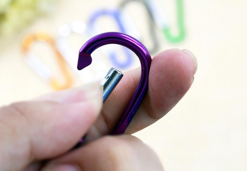 Alloy Water Bottle Carabiner Clip Bottle Holder Buckle Drinkware Handle Camping Snap Hook Clipon for Outdoor Sports