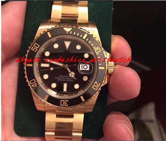 Luxury Watches New Sport Model Ceramic 18kt Yellow Gold 40mm Black Diamond Dial 116618 Automatic Mechanical Dive Mens Wristwatch
Luxury Watches New Sport Model Ceramic 18kt Yellow Gold 40mm Black Diamond Dial 116618 Automatic Mechanical Dive Mens Wristwatch