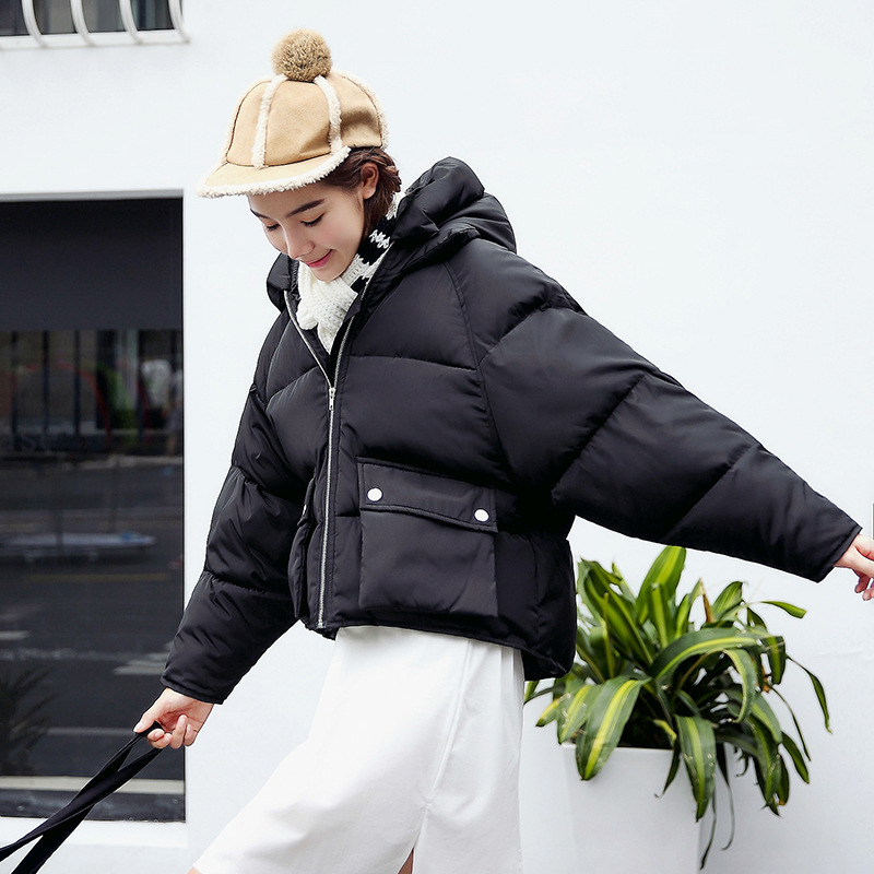 2017 Women Basic Plus Size Female Coat Slim Autumn Winter Parkas Collar Outerwear Long Sleeve Casual Jackets Down Jacket x171119