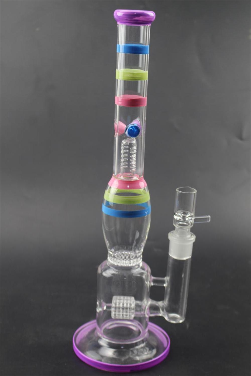 Colorful Glass Bong 14.1" inch Tall 18.8mm Joint Size Straight Type Shape Water Pipes Porcelain Glass Bubbler Bongs for Smoking GB-371
Colorful Glass Bong 14.1" inch Tall 18.8mm Joint Size Straight Type Shape Water Pipes Porcelain Glass Bubbler Bongs for Smoking GB-371