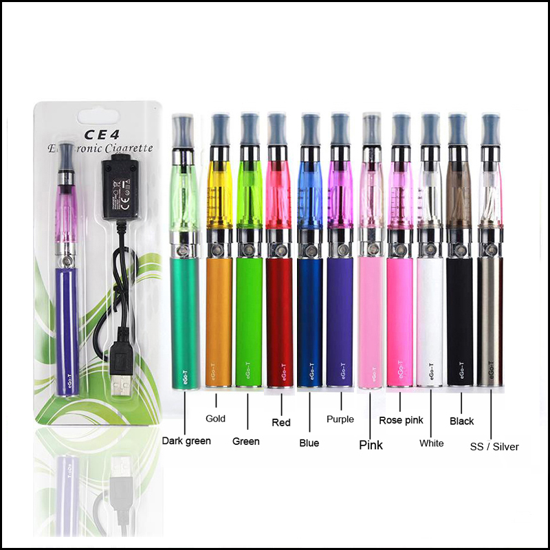 

Ego ce4 Starter Kit Ugo-t CE4 Electronic Cigarette Atomizer Ce4 E Cig Blister Kit 650mah 900mah 1100mah EGO-T Battery E-cigarette, Multi