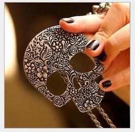 N161 Fashion Gothic Lovely Skull Necklace Jewelry Wholesale! Free Shipping