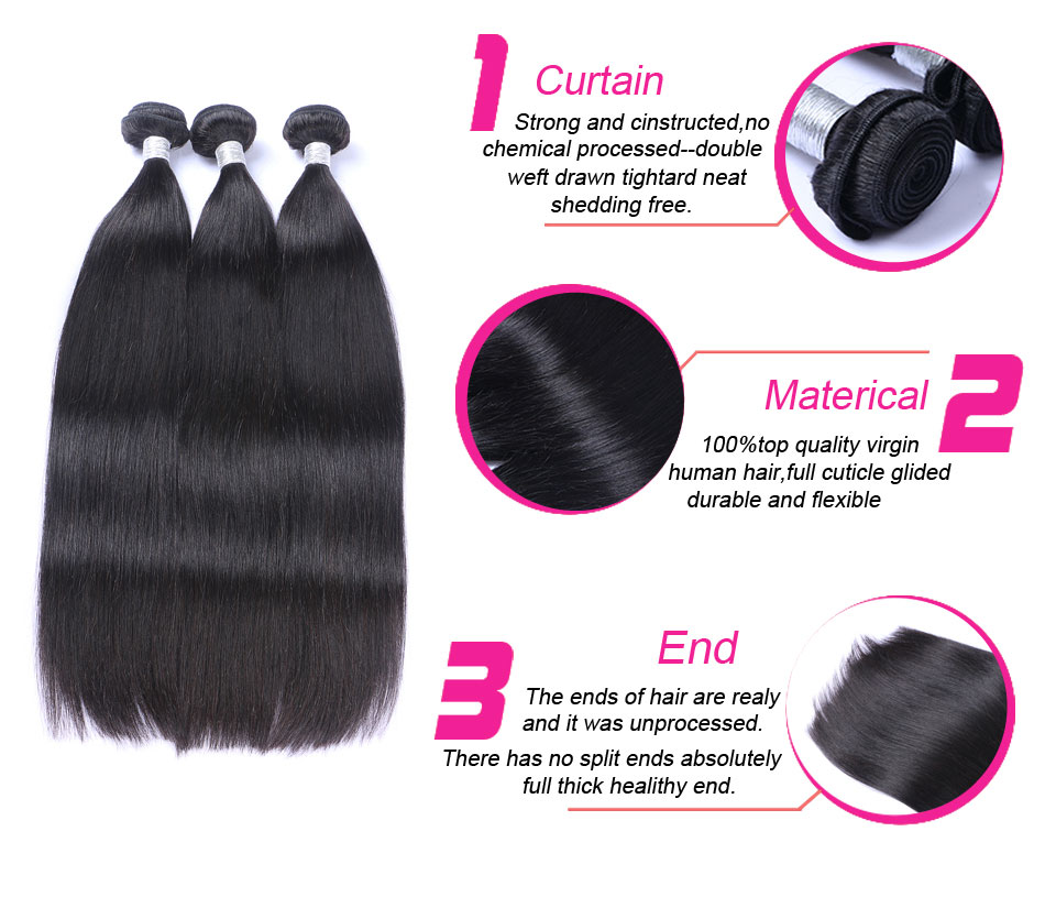 Brazilian Peruvian Indian Malaysian Virgin Remy Human Hair Weaves 16 Bundles Body Wave Straight 9A Grade Unprocessed Human Hair Extensions