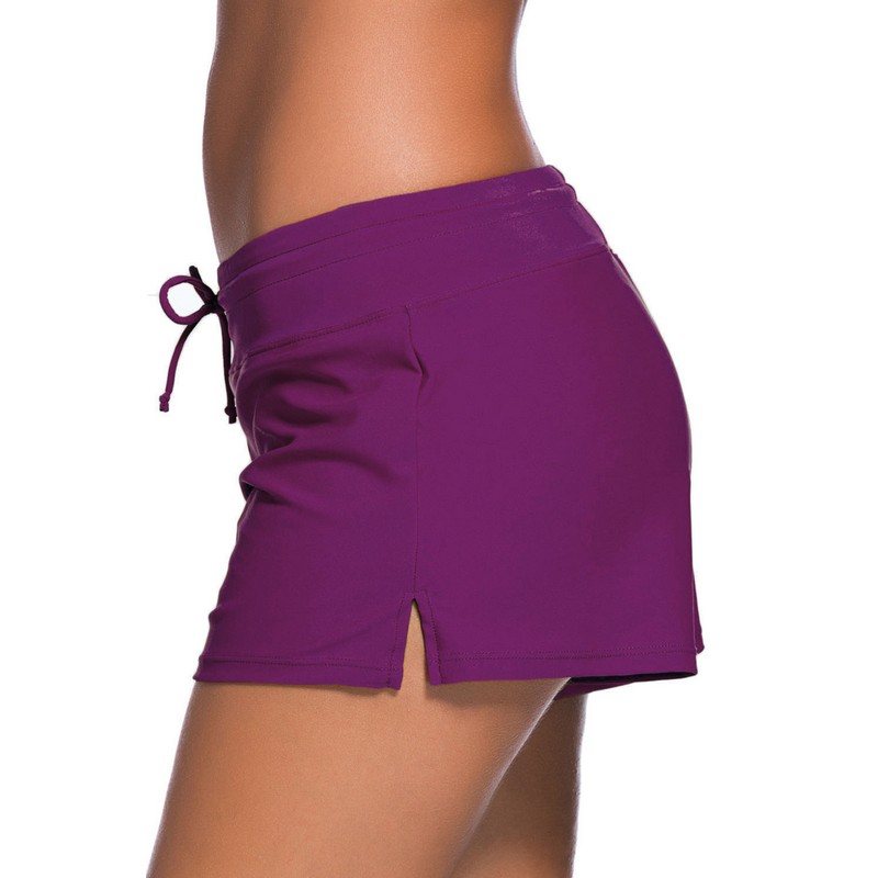 Plus Size 2017 Women Beach Surf Quick Dry Swim Boardshort Summer Sports Brazilian Bikinis Bottoms Bathing Swimming Trunks Shorts LC41977