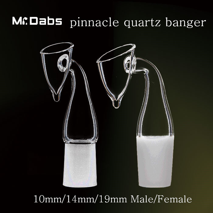 Quartz Pinnacle Peak Cone Crystal Banger Nail 90 Degree 10 14 19mm Male Female Frosted Joint Available for bongs at mr dabs
Quartz Pinnacle Peak Cone Crystal Banger Nail 90 Degree 10 14 19mm Male Female Frosted Joint Available for bongs at mr dabs