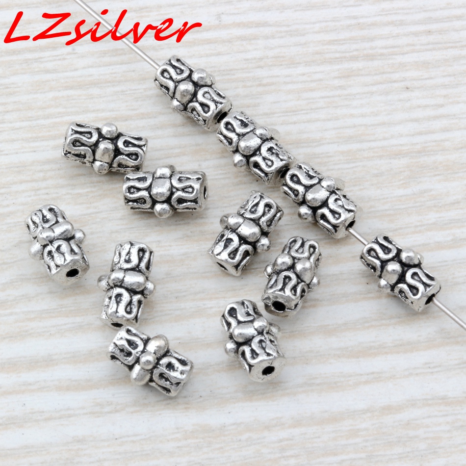 100Pcs Antique Silver Alloy Bali Style Spacer Beads For Jewelry Making Bracelet Necklace DIY Accessories 7 x10mm D12
100Pcs Antique Silver Alloy Bali Style Spacer Beads For Jewelry Making Bracelet Necklace DIY Accessories 7 x10mm D12