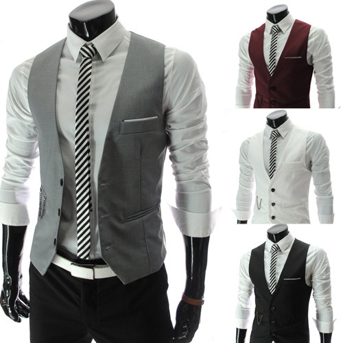 Wholesale- Fashion 2016 Mens Black White Light Grey Business Slim Fit Dress Vest Suit Formal Men Waistcoat Wedding Chaleco Hombre -XXXL
Wholesale- Fashion 2016 Mens Black White Light Grey Business Slim Fit Dress Vest Suit Formal Men Waistcoat Wedding Chaleco Hombre -XXXL