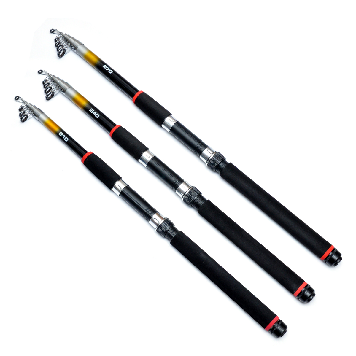 Glass Fiber Telescopic Fishing Rod 2.1M 2.4M 2.7M Spinning Rod Saltwater Fishing Travel Rod Fishing Tackle Equipment
Glass Fiber Telescopic Fishing Rod 2.1M 2.4M 2.7M Spinning Rod Saltwater Fishing Travel Rod Fishing Tackle Equipment