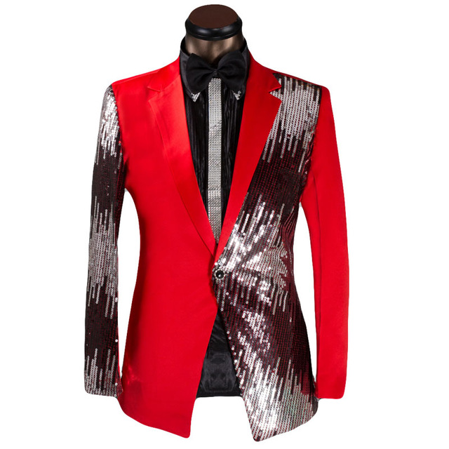 Wholesale- New Wedding Costume Groom Half-length Sequined Dress For Men Suits 2017 Tuxedo Casual Presided Blazer With Pants singer clothing, Purple
Wholesale- New Wedding Costume Groom Half-length Sequined Dress For Men Suits 2017 Tuxedo Casual Presided Blazer With Pants singer clothing, Purple