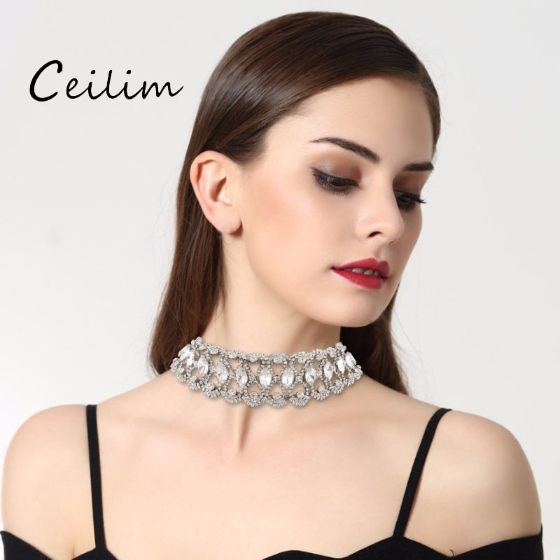 Hot Selling Fashion Full Rhinestone Necklace Choker Women New Arrive Short Statement Necklace Collier Femme Neck Choker Wholesale
Hot Selling Fashion Full Rhinestone Necklace Choker Women New Arrive Short Statement Necklace Collier Femme Neck Choker Wholesale