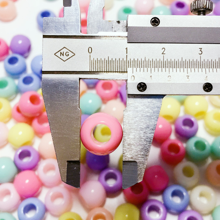 50Pcs Colourful Dread Dreadlock Beads Mix Hair Braid Cuff Clip 6mm Hole