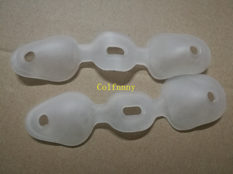 100pairs/lot Silicone Pedicure Gel Foot Toe Pad Separator Foot Care Tool Valgus Protector Bunion Adjuster Straighten Bent Toes