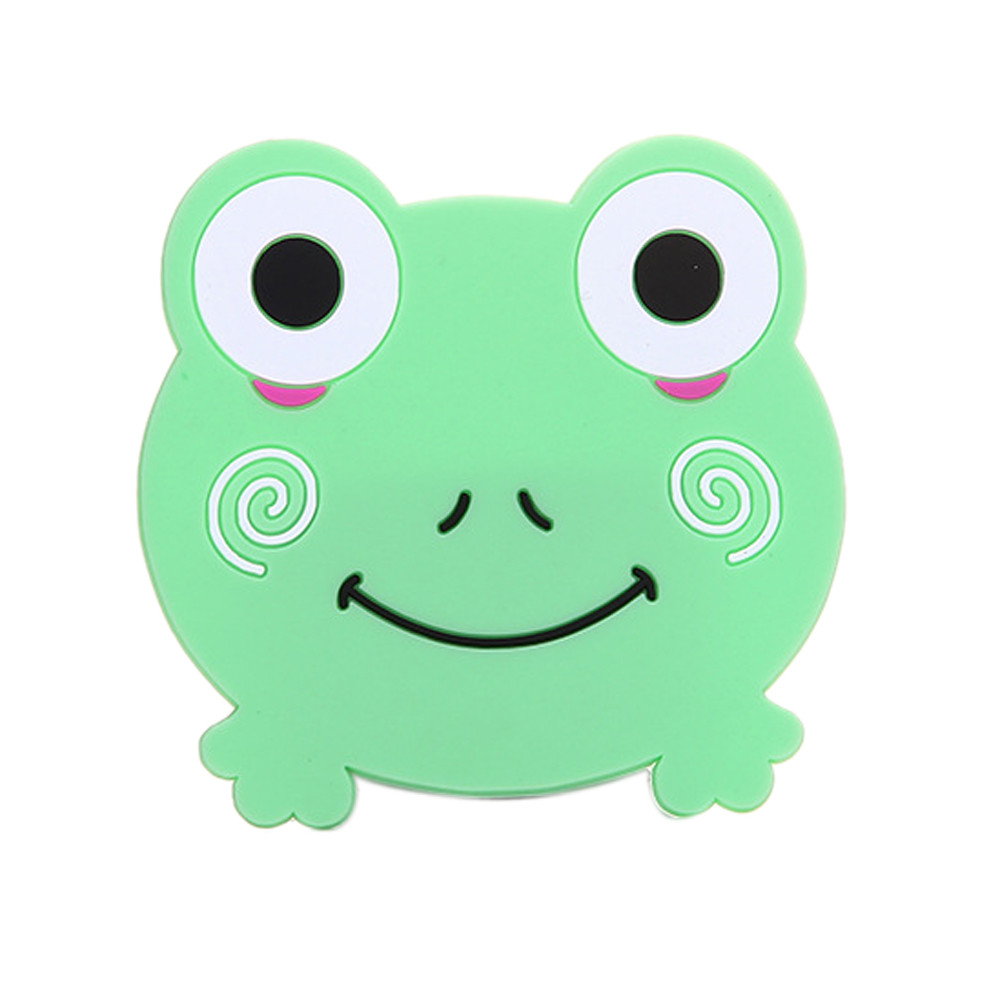 Wholesale- 1PC Animal Pattern Drinks Holder Mat Tableware Placemat Heat Resistant Pig/kitty/panda/ Frog Design Sale Mats & Pads