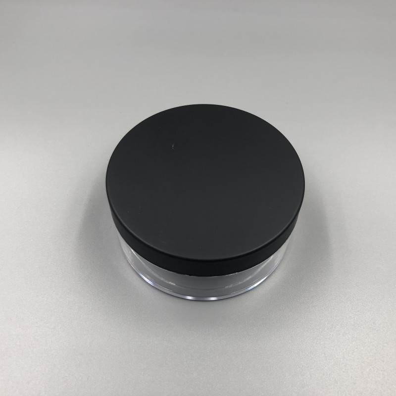 50g Plastic Round Case Loose Powder Jar With Sifter Empty Cosmetic Packaging Powder Case Makeup Empty Sifter Jar