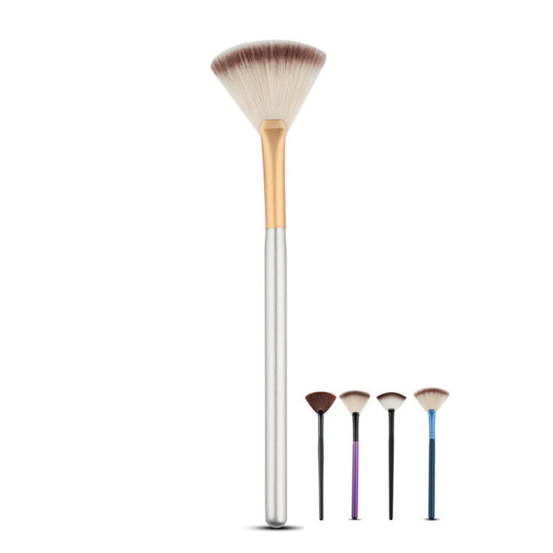 Fan-shaped Makeup Brush Portable Slim Professional Foundation Powder Makeup Brush fast shipping F20171074